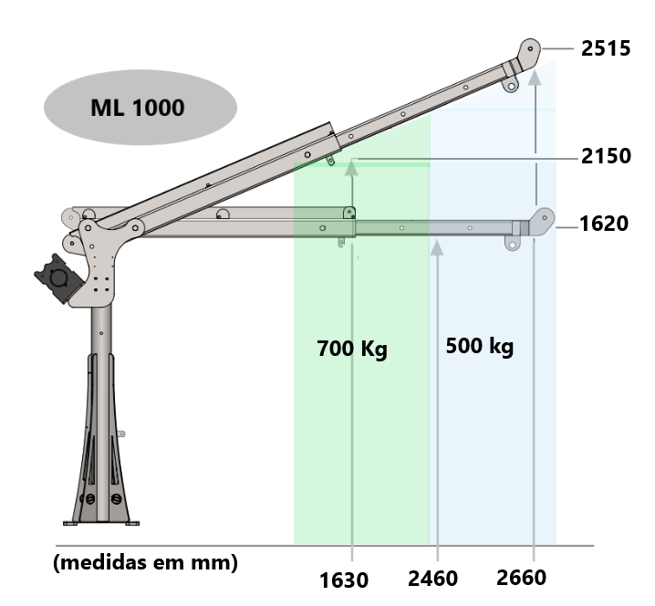 Gráfico de Cargas ML 1000